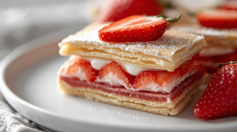 Strawberry mille feuille