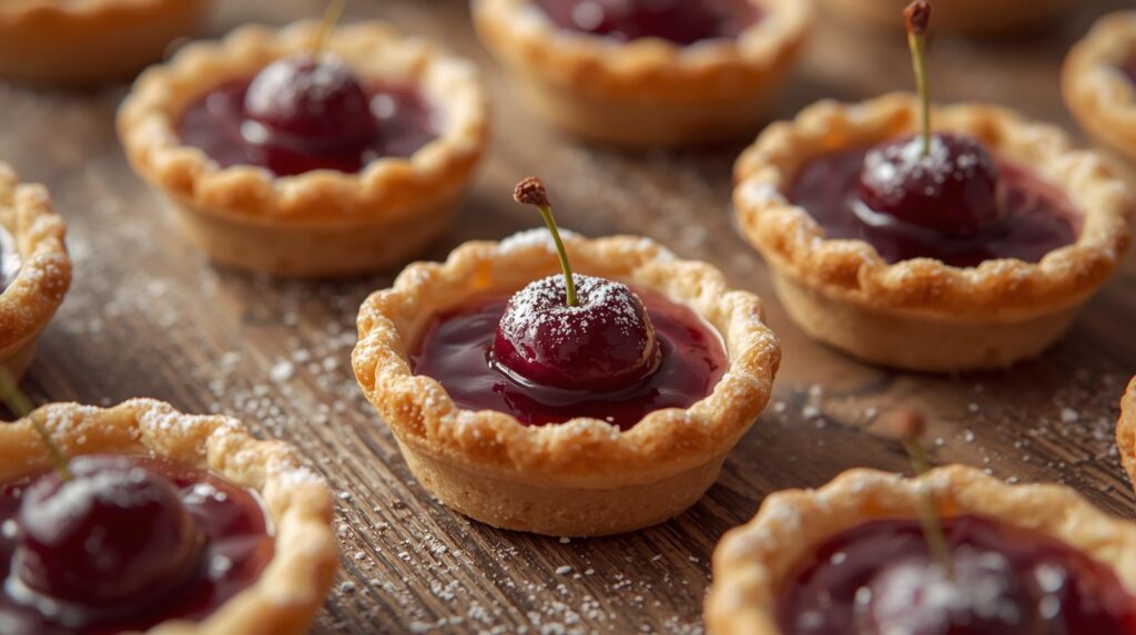 Cherry Pie Mini Tarts &ndash; The perfect american party dessert
