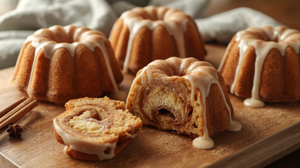 Cinnamon Swirl Mini Bundt Cakes