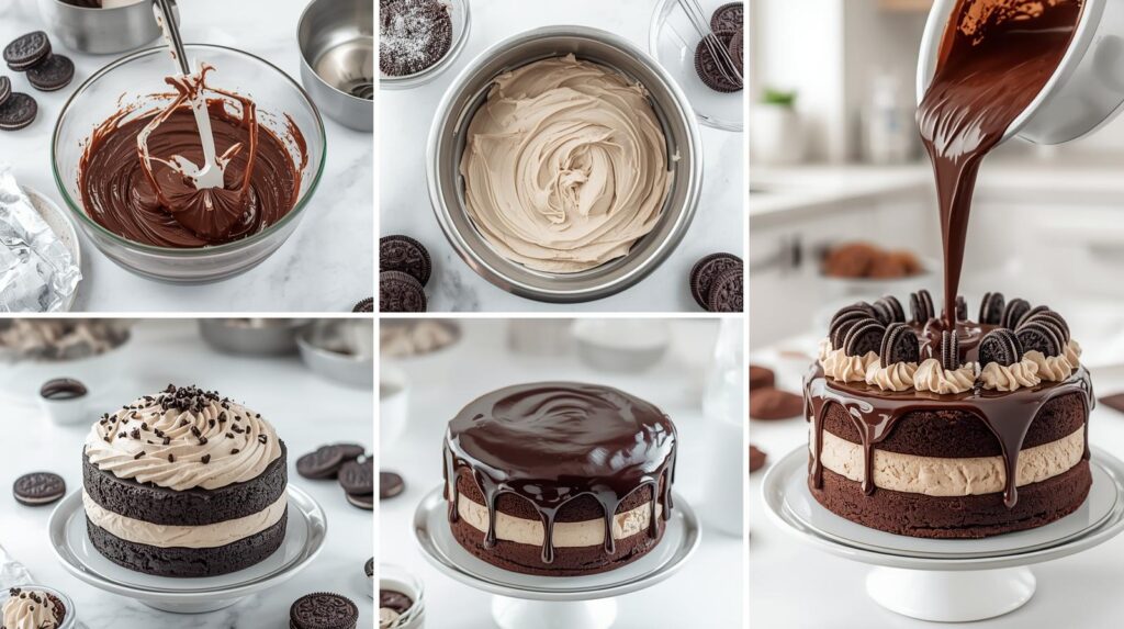 Oreo cake recipe with chocolate step by step
