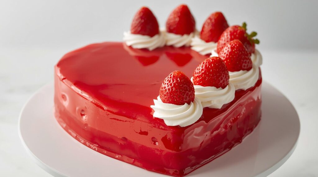 Strawberry Heart Cake