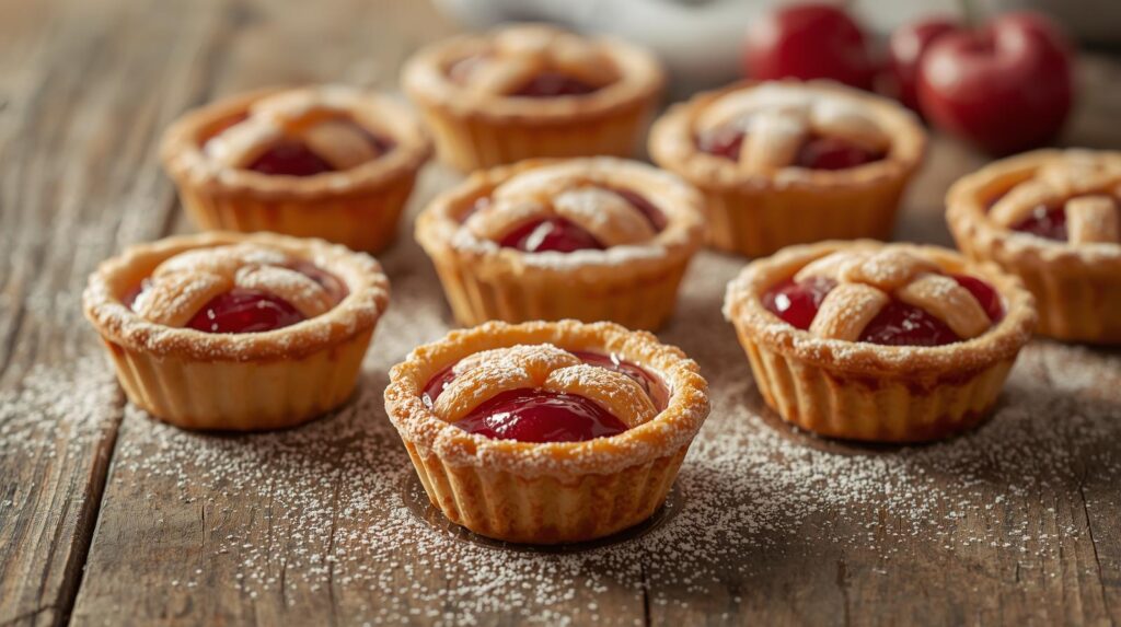 Cherry Pie Mini Tarts – The perfect american party dessert