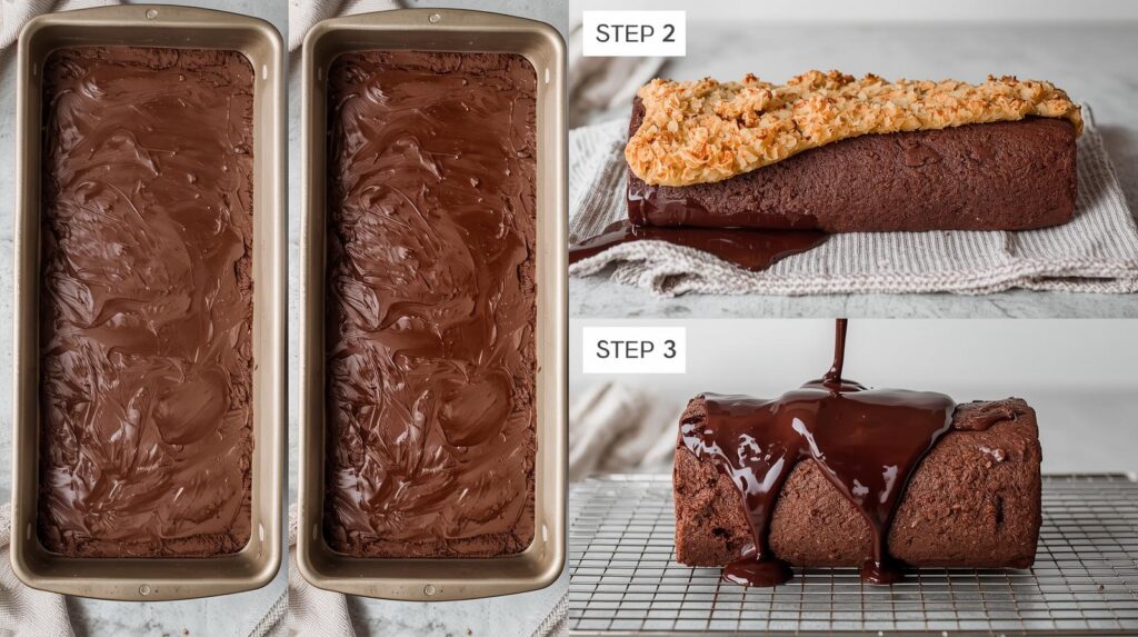 Prepare your pan and preheat :Coconut Chocolate Roll