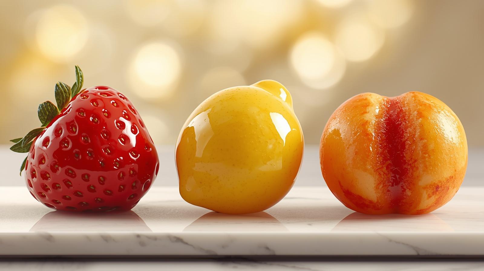 fruit shaped pastries collection step44