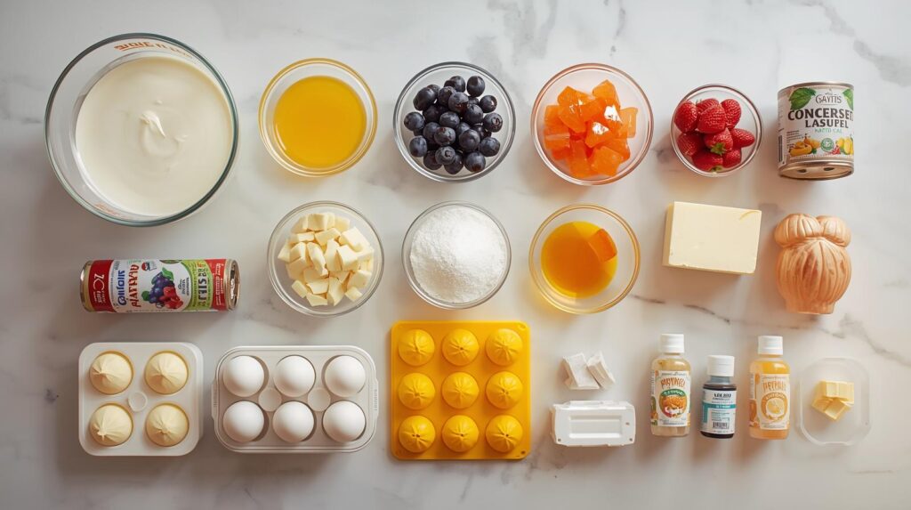 fruit shaped pastries recipe ingredients