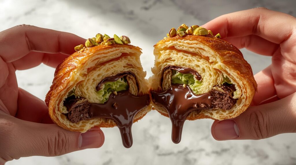 Homemade pistachio chocolate croissant: The ultimate step by step recipe