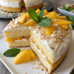 Mango coconut cake that melts in your mouth (Tropical Perfection)