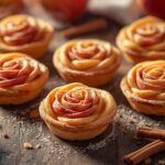 Puff pastry apple roses tarts recipe (easy & elegant dessert)