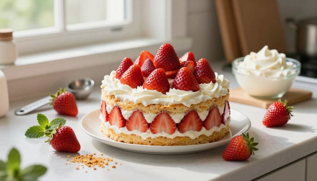 Homemade strawberry icebox cake: The perfect dessert
