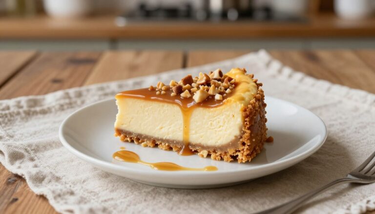 caramel crunch cheesecake