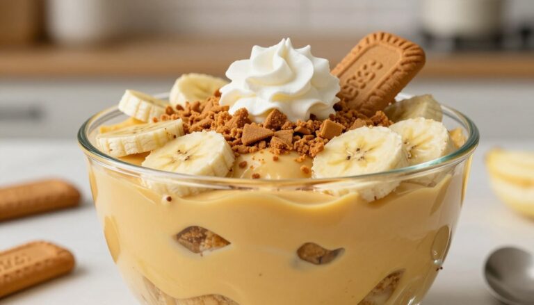 Biscoff banana pudding