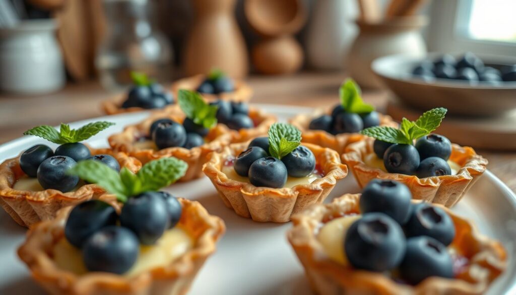 Blueberry mini tarts recipe : Elegant, Creamy & stunning