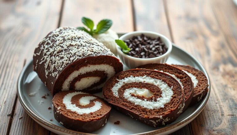 Coconut chocolate roll