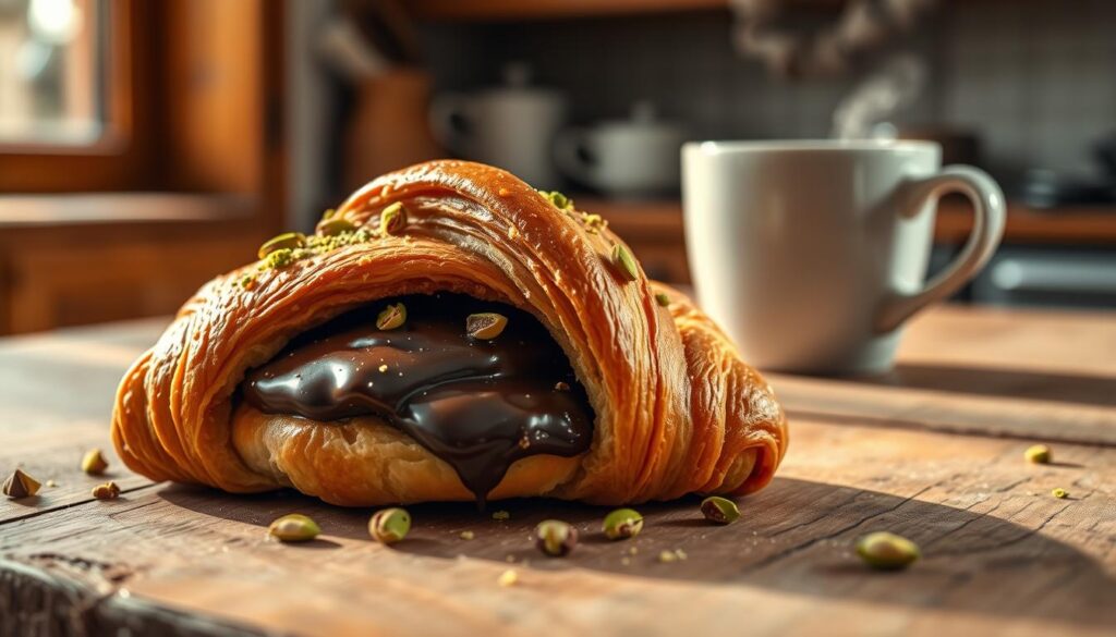 Homemade pistachio chocolate croissant: 7 irresistible Steps