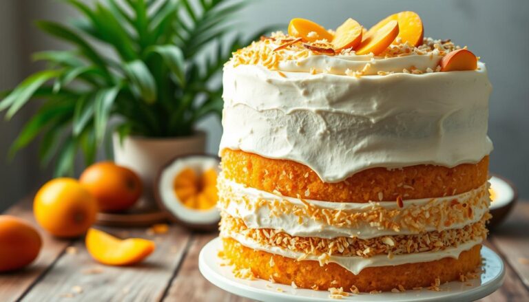 Mango coconut cake