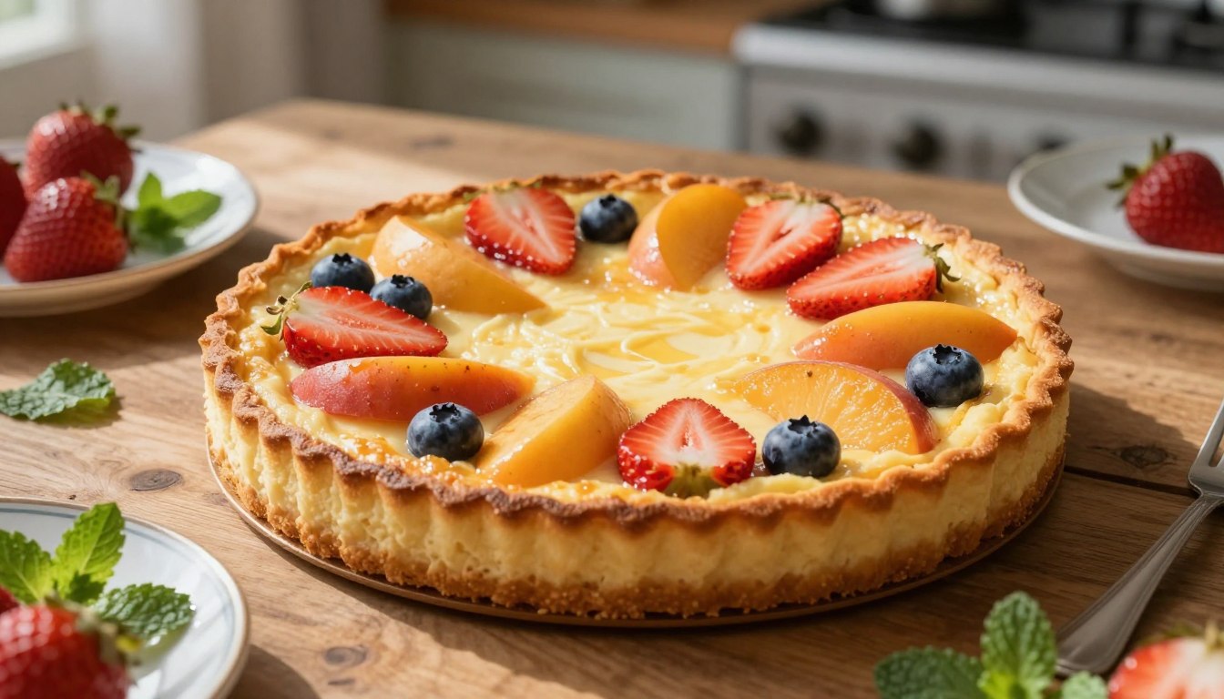 crustless french dessert with fruit