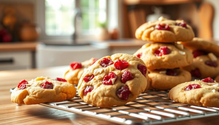 white chocolate raspberry cookies