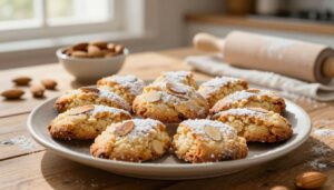 Easy almond shortbread cookies for delicious snacking