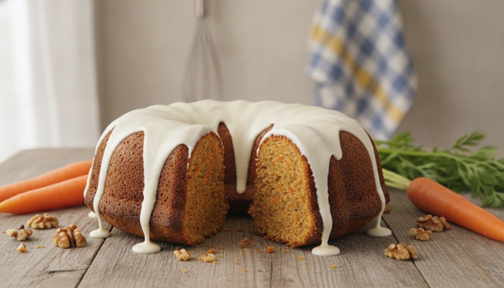 Carrot bundt cake recipe for a moist and delicious treat