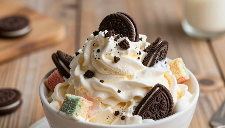 oreo and cake ice cream