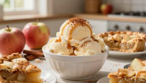 Enjoy apple pie ice cream with this easy homemade recipe