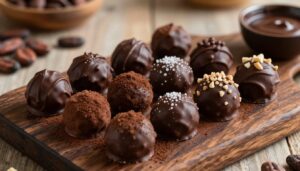 How to make black chocolate truffles at home easily