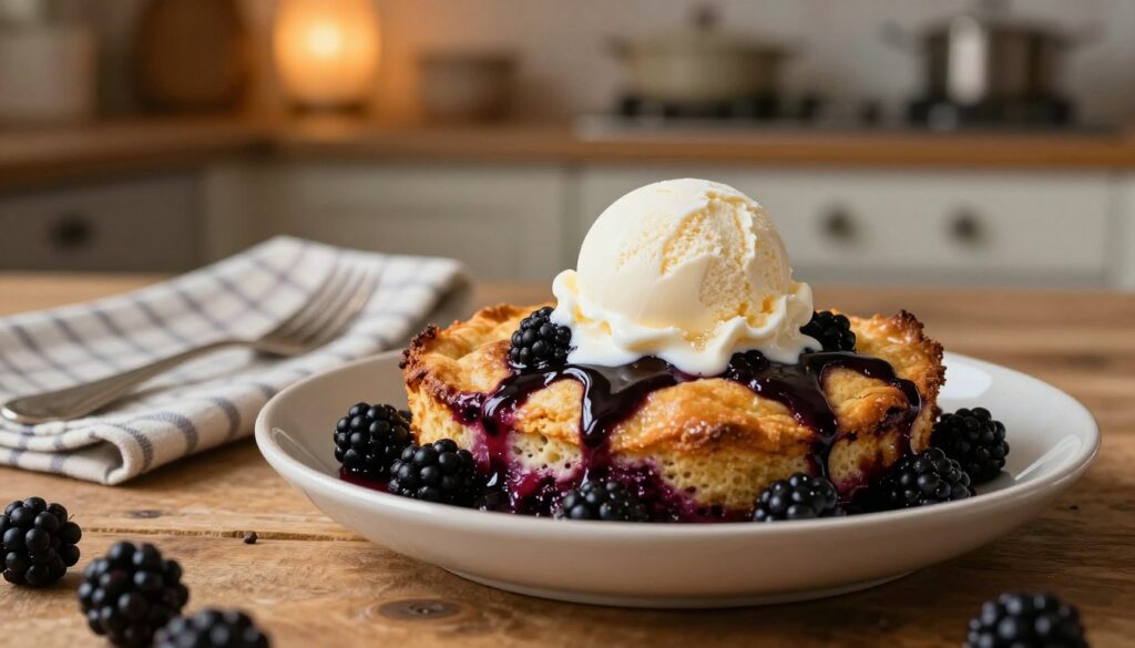 Best blackberry cobbler with cake mix recipe for dessert