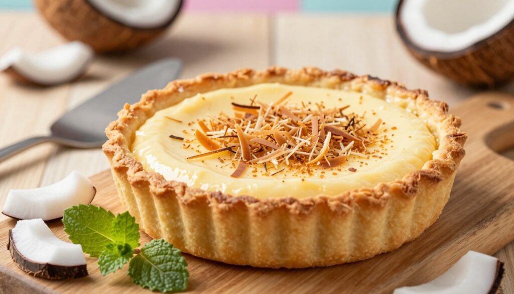 Coconut tart : 5 simple steps for a sweet tropical treat