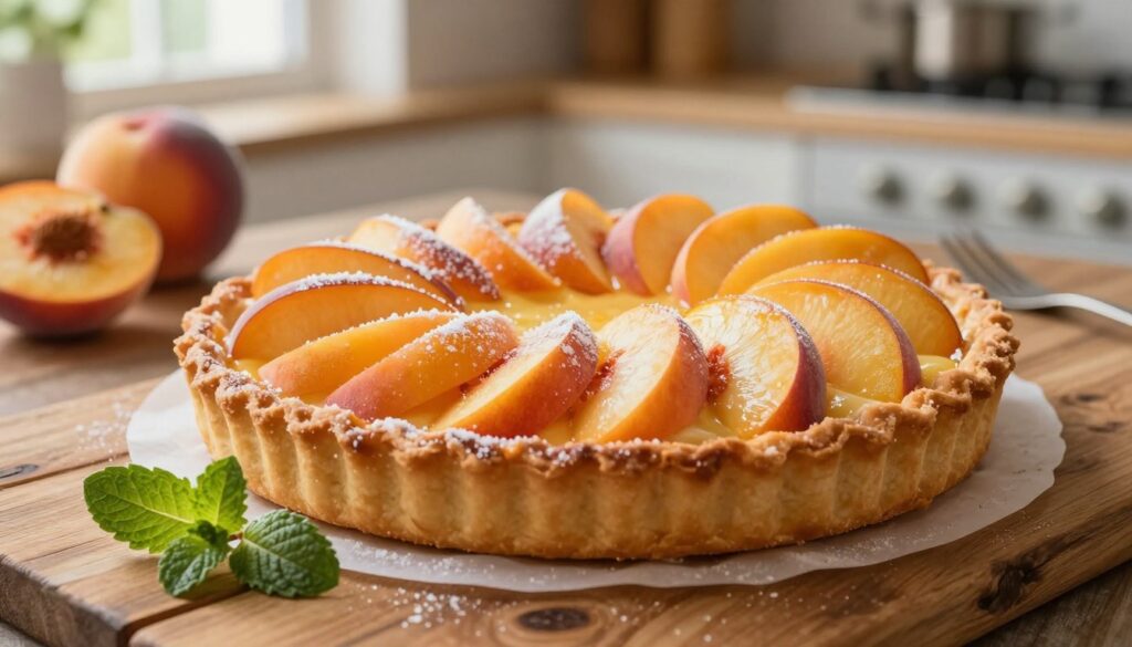 Easy peach tart recipe perfect for any occasion